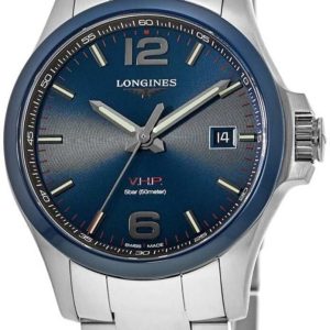 Longines Herrklocka L3.729.4.96.6 Conquest V.H.P. Blå/Stål Ø43 mm