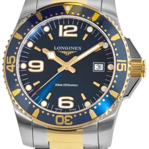 Longines Herrklocka L3.740.3.96.7 HydroConquest Blå/Gulguldtonat