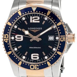 Longines Herrklocka L3.740.3.98.7 Hydroconquest Blå/Roséguldstonat