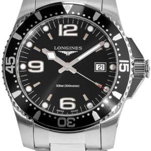 Longines Herrklocka L3.740.4.56.6 HydroConquest Svart/Stål Ø41 mm