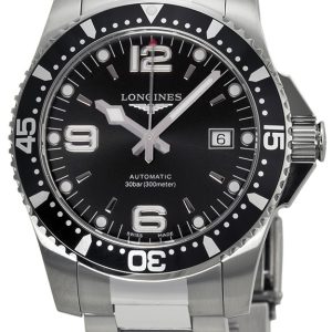 Longines Herrklocka L3.742.4.56.6 Hydroconquest Svart/Stål Ø41 mm