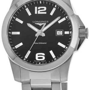 Longines Herrklocka L3.759.4.58.6 Conquest Svart/Stål Ø41 mm