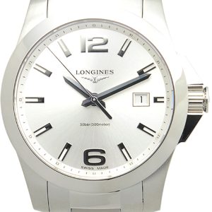 Longines Herrklocka L3.759.4.76.6 Conquest Silverfärgad/Stål Ø41 mm