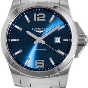 Longines Herrklocka L3.760.4.96.6 Conquest Blå/Stål Ø43 mm