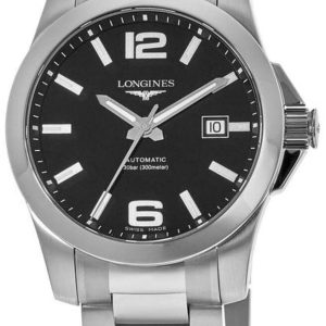 Longines Herrklocka L3.777.4.58.6 Conquest Svart/Stål Ø41 mm