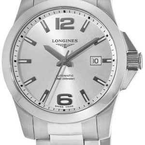 Longines Herrklocka L3.777.4.76.6 Conquest Silverfärgad/Stål Ø41 mm