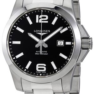 Longines Herrklocka L3.778.4.58.6 Conquest Svart/Stål Ø43 mm