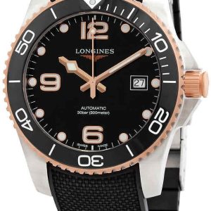 Longines Herrklocka L3.781.3.58.9 HydroConquest Svart/Gummi Ø41 mm