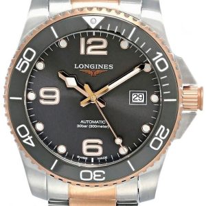 Longines Herrklocka L3.781.3.78.7 HydroConquest Grå/Stål Ø41 mm