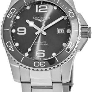 Longines Herrklocka L3.781.4.76.6 Hydroconquest Grå/Stål Ø41 mm