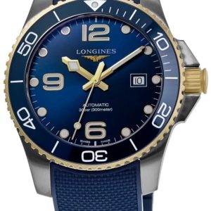 Longines Herrklocka L3.782.3.96.9 HydroConquest Blå/Gummi Ø43 mm