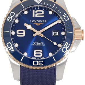 Longines Herrklocka L3.782.3.98.9 HydroConquest Blå/Gummi Ø43 mm