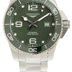 Longines Herrklocka L3.782.4.06.6 Hydroconquest Grön/Stål Ø43 mm