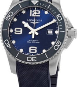 Longines Herrklocka L3.782.4.96.9 Hydroconquest Blå/Gummi Ø43 mm