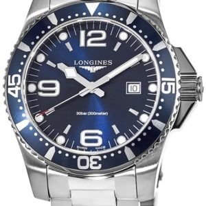 Longines Herrklocka L3.840.4.96.6 Hydroconquest Blå/Stål Ø44 mm