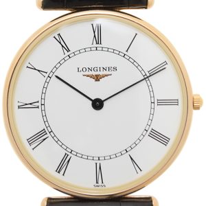 Longines Herrklocka L4.691.8.11.0 Grande Classique Vit/Läder Ø33 mm