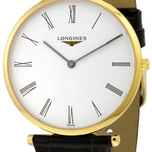 Longines Herrklocka L4.755.2.11.2 Grande Classique Vit/Läder Ø36 mm