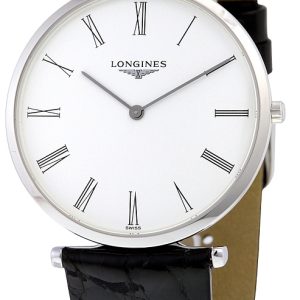 Longines Herrklocka L4.755.4.11.2 Grande Classique Vit/Läder Ø36 mm