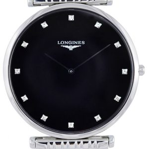 Longines Herrklocka L4.766.4.58.6 Grande Classique Svart/Stål Ø37 mm