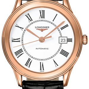 Longines Herrklocka L4.774.8.21.2 Flagship Vit/Läder Ø35.6 mm