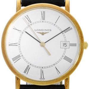 Longines Herrklocka L4.777.6.11.0 Grande Classique Vit/Läder Ø34 mm