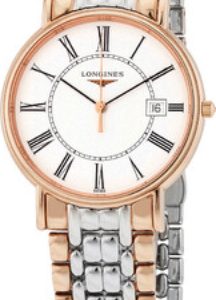 Longines Herrklocka L4.790.1.11.7 Presences Vit/Roséguldstonat stål