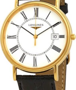 Longines Herrklocka L4.790.2.11.2 Presences Vit/Läder Ø38.5 mm