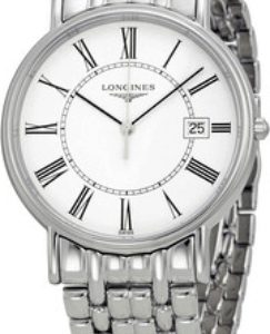 Longines Herrklocka L4.790.4.11.6 Presences Vit/Stål Ø38.5 mm