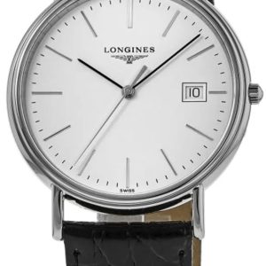 Longines Herrklocka L4.790.4.12.2 Presences Vit/Läder Ø38.5 mm