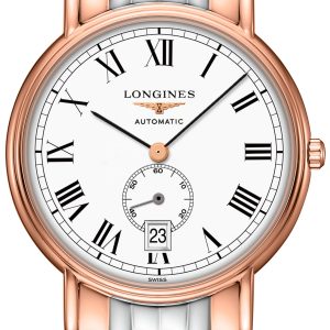 Longines Herrklocka L4.805.1.11.7 Presences Vit/Roséguldstonat stål