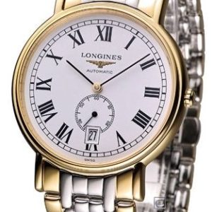 Longines Herrklocka L4.805.2.11.7 Grande Classique Vit/Gulguldtonat