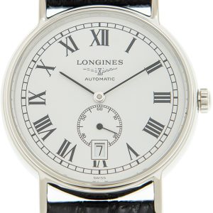 Longines Herrklocka L4.805.4.11.2 Presences Vit/Läder Ø38.5 mm