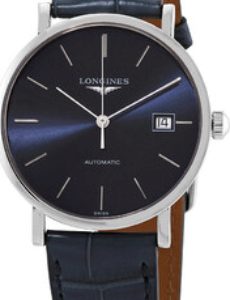 Longines Herrklocka L4.810.4.92.2 Elegant Blå/Läder Ø37 mm