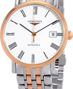 Longines Herrklocka L4.810.5.11.7 Elegant Vit/18 karat roséguld Ø37