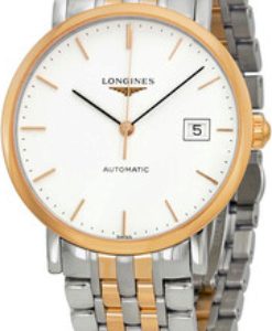 Longines Herrklocka L4.810.5.12.7 Elegant Vit/18 karat roséguld Ø37