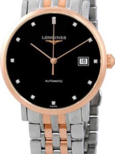 Longines Herrklocka L4.810.5.57.7 Elegant Svart/18 karat roséguld