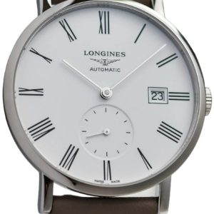 Longines Herrklocka L4.812.4.11.2 Elegant Vit/Läder Ø39 mm