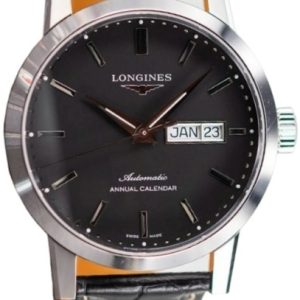 Longines Herrklocka L4.827.4.52.0 The 1832 Svart/Läder Ø40 mm