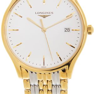 Longines Herrklocka L4.859.2.12.7 Grande Classique Vit/Gulguldtonat