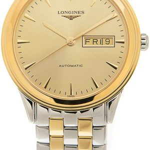 Longines Herrklocka L4.899.3.32.7 Flagship Gulguldstonad/Gulguldtonat