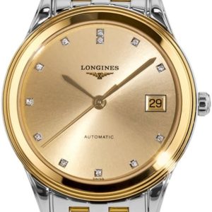 Longines Herrklocka L4.899.3.37.7 Flagship Gulguldstonad/Gulguldtonat