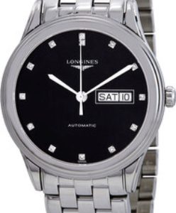 Longines Herrklocka L4.899.4.57.6 Flagship Svart/Stål Ø38.5 mm