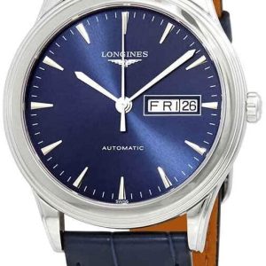 Longines Herrklocka L4.899.4.92.2 Flagship Blå/Läder Ø38.5 mm