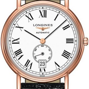 Longines Herrklocka L4.904.1.11.2 Presence Vit/Läder Ø38.5 mm