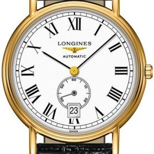 Longines Herrklocka L4.904.2.11.2 Presence Vit/Läder Ø38.5 mm