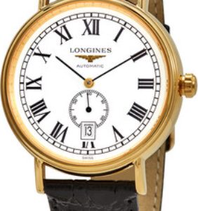 Longines Herrklocka L4.905.2.11.2 Presence Vit/Läder Ø40 mm