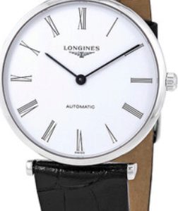 Longines Herrklocka L4.908.4.11.2 Grande Classique Vit/Läder Ø36 mm