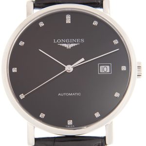 Longines Herrklocka L4.910.4.57.2 Elegant Svart/Läder Ø39 mm