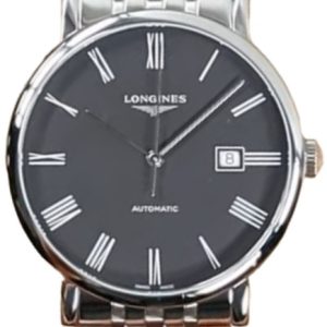 Longines Herrklocka L4.911.4.71.6 Elegant Svart/Stål Ø41 mm