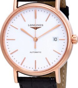 Longines Herrklocka L4.921.1.12.2 Presences Vit/Läder Ø38.5 mm